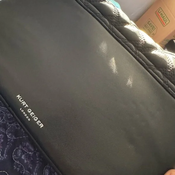 Kurt Geiger Black Quilted Chain Bag - Picture 5 of 5